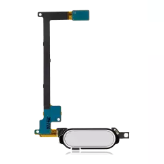 Home Button With Flex Compatible For Samsung Galaxy Note 4 (White)