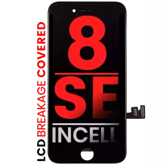 LCD Assembly With Steel Plate Compatible For iPhone 8 / SE (2020 / 2022) (Aftermarket Pro: XO7 Incell) (Black)