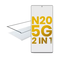 2 in 1 Front Glass With OCA Pre-Installed Compatible For Samsung Galaxy Note 20 5G