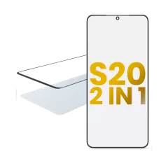 2 in 1 Front Glass With OCA Pre-Installed Compatible For Samsung Galaxy S20