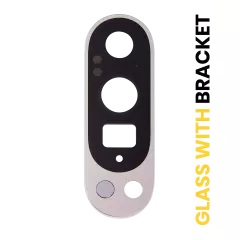 Back Camera Lens With Bracket Compatible For Google Pixel 9 Pro (Porcelain)
