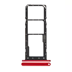 Dual Sim Card Tray Compatible For Motorola Moto E6S (XT2053 / 2020) (Sunrise Red)