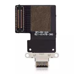Charging Port Flex Cable Compatible For iPad Pro 12.9" 3rd Gen (2018) / 4th Gen (2020) / iPad Pro 11" 1st Gen (2018) / Pro 11" 2nd Gen (2020) (Premium) (Black)