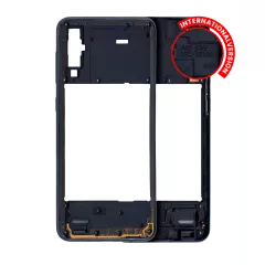Mid-Frame Housing Compatible For Samsung Galaxy A50 (A505 / 2019) (International Version) (Aftermarket Plus) (Black)