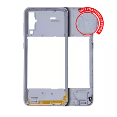 Mid-Frame Housing Compatible For Samsung Galaxy A50 (A505 / 2019) (International Version) (Aftermarket Plus) (White)