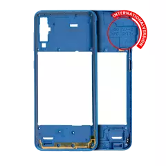 Mid-Frame Housing Compatible For Samsung Galaxy A50 (A505 / 2019) (International Version) (Aftermarket Plus) (Blue)