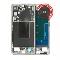 Mid-Frame Housing Compatible For Samsung Galaxy S24 Plus 5G (International version) (Service Pack) (Amber Yellow)