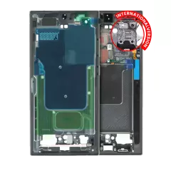 Mid-Frame Housing Compatible For Samsung Galaxy S24 Ultra 5G (International version) (Service Pack) (Titanium Black)