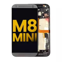 Assemblage d'écran LCD avec cadre compatible pour HTC M8 Mini (Reconditionné) (Noir)