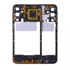 Boîtier central compatible pour Samsung Galaxy A15 (A155 / 2023) (Brave Black)