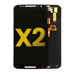 LCD Assembly Without Frame Compatible For Motorola Moto X2 (XT1096 / 2014) (Refurbished) (Black)