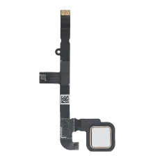 Home Button With Flex Cable Compatible For Motorola Moto Z Play Droid (XT1635 / 2016) (White)
