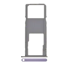 Plateau de carte SIM unique compatible pour Motorola Moto G7 Power (XT1955 / 2019) (Version Internationale) (Violet Glacé)