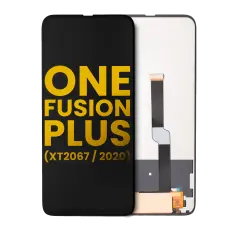 Assemblage LCD sans cadre compatible pour Motorola One Fusion Plus (XT2067 / 2020) (Remis à neuf) (Noir)
