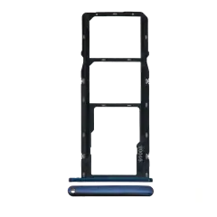 Plateau pour carte SIM double compatible avec Motorola Moto G7 Power (XT1955 / 2019) (Version internationale) (Bleu marine)
