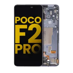 Assemblage OLED Avec Cadre Compatible Pour Xiaomi Poco F2 Pro (Réusiné) (Cyber Gray)