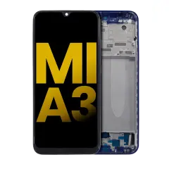 OLED Assembly With Frame Compatible For Xiaomi Mi A3 (Refurbished) (Blue)