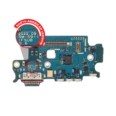 Charging Port Board With Sim Card Reader Compatible For Samsung Galaxy S23 5G (S911U) (US Version) (Premium)