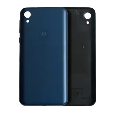Back cover Glass Compatible For Motorola Moto E6 (XT2005 / 2019) (Genuine OEM) (Navy)