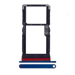 Sim Card Tray (Dual Sim) Compatible For Motorola One Fusion Plus (XT2067-2 / 2020) (Genuine OEM) (Twilight Blue)