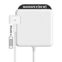 60W MagSafe 2 Power Adapter With Cable (T-Style) For MacBook (OEM Grade New) (Bulk Packaging)