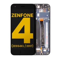 LCD Assembly With Frame Compatible For Asus ZenFone 4 (ZE554KL / 2017)  (Refurbished) (Black)
