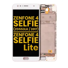 LCD Assembly With Frame Compatible For Asus ZenFone 4 Selfie (ZD553KL / 2017) / ZenFone 4 Selfie Lite (ZB553KL / 2017) (Refurbished)  (White)