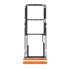 Support de carte SIM double compatible pour Xiaomi Redmi 9C / 9A (Orange)