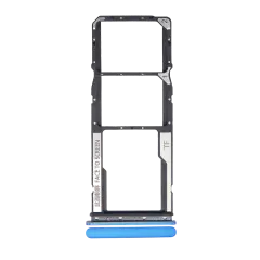 Dual Sim Card Tray Compatible For Xiaomi Redmi 9C / 9A (Blue)