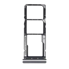 Dual Sim Card Tray Compatible For Xiaomi Redmi 9T / Note 9 4G / Poco M3 (Black)