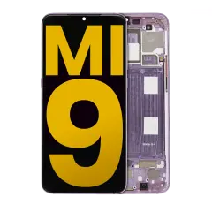 OLED Assembly With Frame Compatible For Xiaomi Mi 9 (Refurbished) (Lavender Violet)