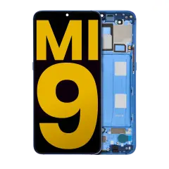 OLED Assembly With Frame Compatible For Xiaomi Mi 9 (Refurbished) (Ocean Blue)