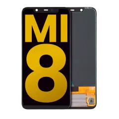 LCD Assembly Without Frame Compatible For Xiaomi Mi 8 (Refurbished) (Black)