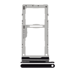 Plateau de carte SIM compatible pour LG V50 ThinQ 5G (OEM d'origine) (Noir Aurora)