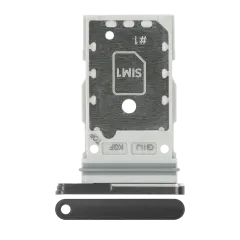 Plateau de carte SIM double compatible pour Samsung Galaxy S21 FE 5G (Graphite)