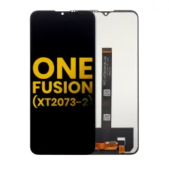 Assemblage LCD Sans Cadre Compatible Pour Motorola One Fusion (XT2073 / 2020) (Reconditionné) (Noir)