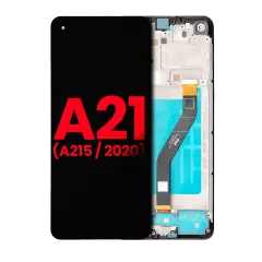 LCD Assembly With Frame Compatible For Samsung Galaxy A21 (A215 / 2020) (Aftermarket Plus)