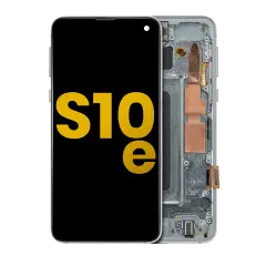 OLED Assembly With Frame Compatible For Samsung Galaxy S10E (Refurbished) (Prism Green)