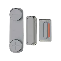 Hard Buttons Set (Power / Volume / Vibrator) Compatible For iPhone 5S / SE (2016) (Space Gray)
