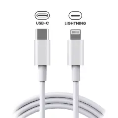 USB-C to Lightning Cable (3ft.) For iPhone / iPad (Generic)