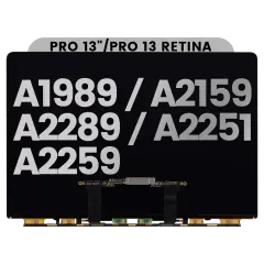 LCD Panel Only Compatible For MacBook Pro 13" / Pro 13" Retina (A1989 / A2159 / A2289 / A2251 / A2259) (Compatible For All Years) (Panel Only)