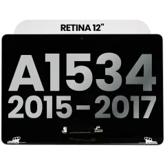 Complete LCD Display Assembly Compatible For MacBook Retina 12" (A1534 / Early 2015 / Early 2016 / Mid 2017) (Used OEM Pull: Grade B) (Space Gray)