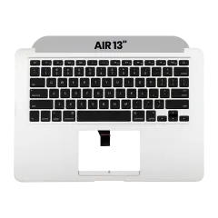 Top Case With Keyboard And Microphone Compatible For MacBook Air 13" (A1466 / Mid 2013 / Early 2014 / Early 2015 / Mid 2017) (US English) (Used OEM Pull: Grade A)