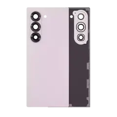 Back Cover Glass With Camera Lens Compatible For Samsung Galaxy Z Fold 6 5G (Aftermarket Plus) (Pink)
