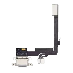 Charging Port Flex Cable Compatible For iPhone 16 Pro (Premium) (White Titanium)