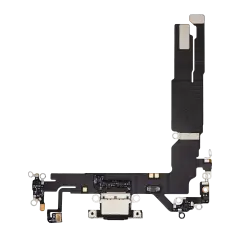 Câble Flex de Port de Charge Compatible pour iPhone 16 (Premium) (Noir)