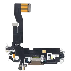 Charging Port Flex Cable Compatible For iPhone 12 / 12 Pro (Aftermarket Plus) (Gold)
