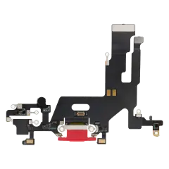 Câble Flex du Port de Chargement Compatible Pour iPhone 11 (Aftermarket Plus) (Rouge)