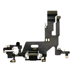 Câble Flex de Port de Chargement Compatible avec iPhone 11 (Premium) (Noir)