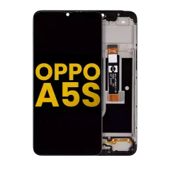 LCD Assembly With Frame Compatible For OPPO A5s (Refurbished) (All Colors)